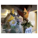 2 LENOX FIGURINES WESTERN MEADOWLARK 1992 &
