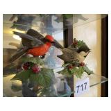 2 LENOX FIGURINES 1993 VERMILION FLYCATCHER &