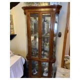 CURVED FRONT GLASS SHELF DISPLAY CABINET 6 1/2