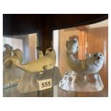 FRANKLIN MINT TWO ANIMAL FIGURES