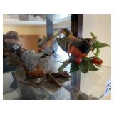 2 LENOX FIGURINES RED-BREASTED NUTHATCH &
