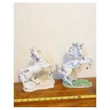 PRINCETON GALLERY FINE PORCELAIN UNICORNS, LOVES