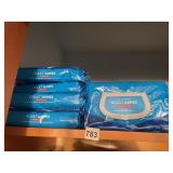 5 PACKS ADULT WIPES FRAGRANCE FREE