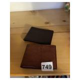 2 NEW WALLETS PIERRE CARDIN, BUXTON COWHIDE