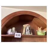 THREE FRANKLIN MINT FIGURINES INCLUDING BEAVER