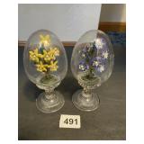 THE FRANKLIN MINT EGGS UNDER GLASS COLLECTION
