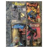 4 ISSUES OF DC COMICS BATMAN COMIC BOOKS, 1989