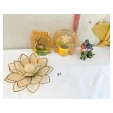 LENOX FINE PORCELAIN WOOD DUCK, SHELL CANDLE