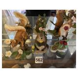 THREE LENOX FIGURINES INCL. WHITE FOOTED MOUSE
