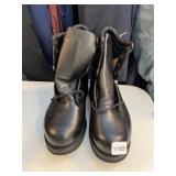 BLACK SZ. 10 LACE TOP BOOTS NEW