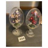 THE FRANKLIN MINT EGGS UNDER GLASS COLLECTION