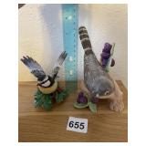 LENOX YELLOW BILLED CUCKOO AND BLUE TIT PORCELAIN