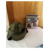 YAKTRAK PRO L - GREEN WINTER CAP W/ EAR