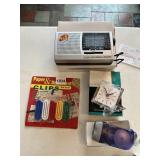 12 BAND FM/TV/AM/SW1-9 RECEIVER, NEW CLOCK, PAPER