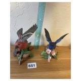 LENOX PORCELAIN BIRDS INCLUDING PINE GROSBEAK &