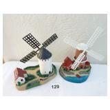 2 DANBURY MINT DON QUIXOTE 1993 WINDMILL, CLEY