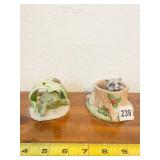 2 FRANKLIN PORCELAIN JACQUELINE B SMITH WOODLAND