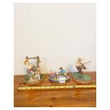 3 THE NORMAN ROCKWELL GALLERY FIGURINES, WISHING