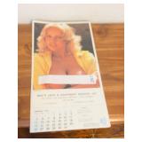 1986 NUDE WOMEN SHOP CALENDAR