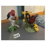 LENOX REDHEADED WOODPECKER & WHITE WINGED