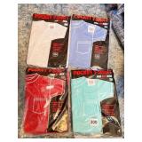 4 NEW POCKET T SHIRTS FOR BIG MEN, SZ XXL