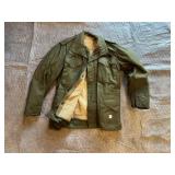 U S ARMY GREEN JACKET INSULATED VERY WARM