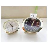 2 BIG BEN DELUXE WESTCLOX ALARM CLOCK AND BABY
