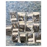 13 PAIRS OF CLOSED TOE KNEE HIGH SZ LARGE BLACK