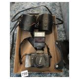 MINOLTA 7000 CAMERA, FLASH 2200 AF, 2 LENS,