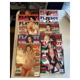 10 PLAYBOY MAGAZINES SEE PHOTO FOR DATES