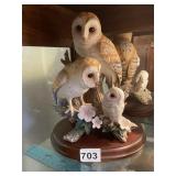 BARN OWLS BY KATSUMI ITO THE DANBURY MINT 1989