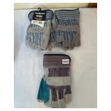 THREE PAIRS OF GRIP WHITE MULE GLOVES SIZE LARGE