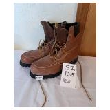 HY - TEST NATURAL STEEL TOE LACE TOP FRONT BOOTS