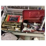 SOCKET TOOL SET, FLASHLIGHT, PENS ETC.