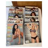 PENTHOUSE GROUP OF 10 MAGAZINE SEE PHOTO