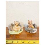 2 FRANKLIN PORCELAIN JACQUELINE B SMITH WOODLAND