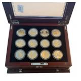 PLATINUM AND GOLD HIGHLIGHTED US HALF DOLLARS