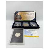 OFFICIAL EISENHOWER DOLLAR AND STAMPS