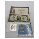 2 SILVER CLASSICS LIBERTY WALKING HALF AND A