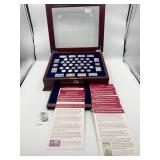 COMPLETE COLLECTION IN DISPLAY BOX OF SILVER
