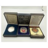 1999, 1979-P SILVER EAGLE, LARGE CENT ,1906-D