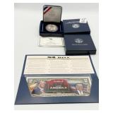 2011 METAL OF HONOR PROOF SILVER DOLLAR AND 2