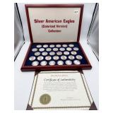 SILVER AMERICAN EAGLE COLORIZED 1986-2017 32 1 OZ