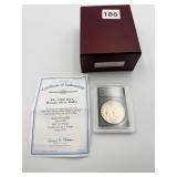 1900 O/CC MORGAN SILVER DOLLAR IN DISPLAY BOX