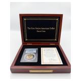FIRST AMERICAN DOLLAR ERROR COIN IN DISPLAY BOX