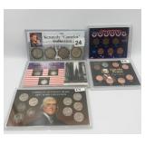 1964 SILVER HALF DOLLAR SET SILVER PENNY AND