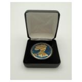 2019 BLUE TITANIUM AMERICAN EAGLE SILVER DOLLAR