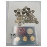 GROUP OF BUFFALO/ JEFFERSON NICKEL S AND A FOLIO