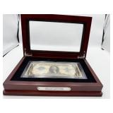 LAST LARGE 1 DOLLAR BILL IN DISPLAY BOX