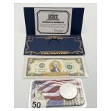 2023 W SILVER EAGLE AND 2003 22KT GOLD EDITION